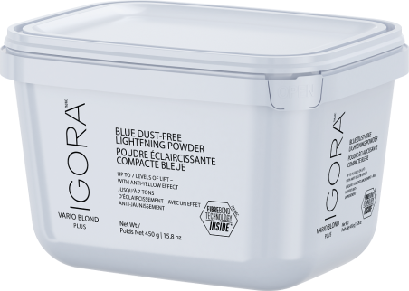 Igora Vario Blond Plus Poudre éclaircissante compacte bleue 450g