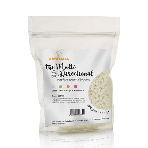 XANITALIA Cire épilation jetable sans bandes multidirectionnelle Coco 500gr