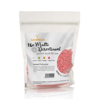 XANITALIA Cire épilation jetable sans bandes multidirectionnelle Fruit de la passion  500gr