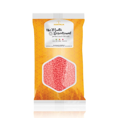 XANITALIA Cire épilation jetable sans bandes multidirectionnelle Fruit de la passion 1Kg